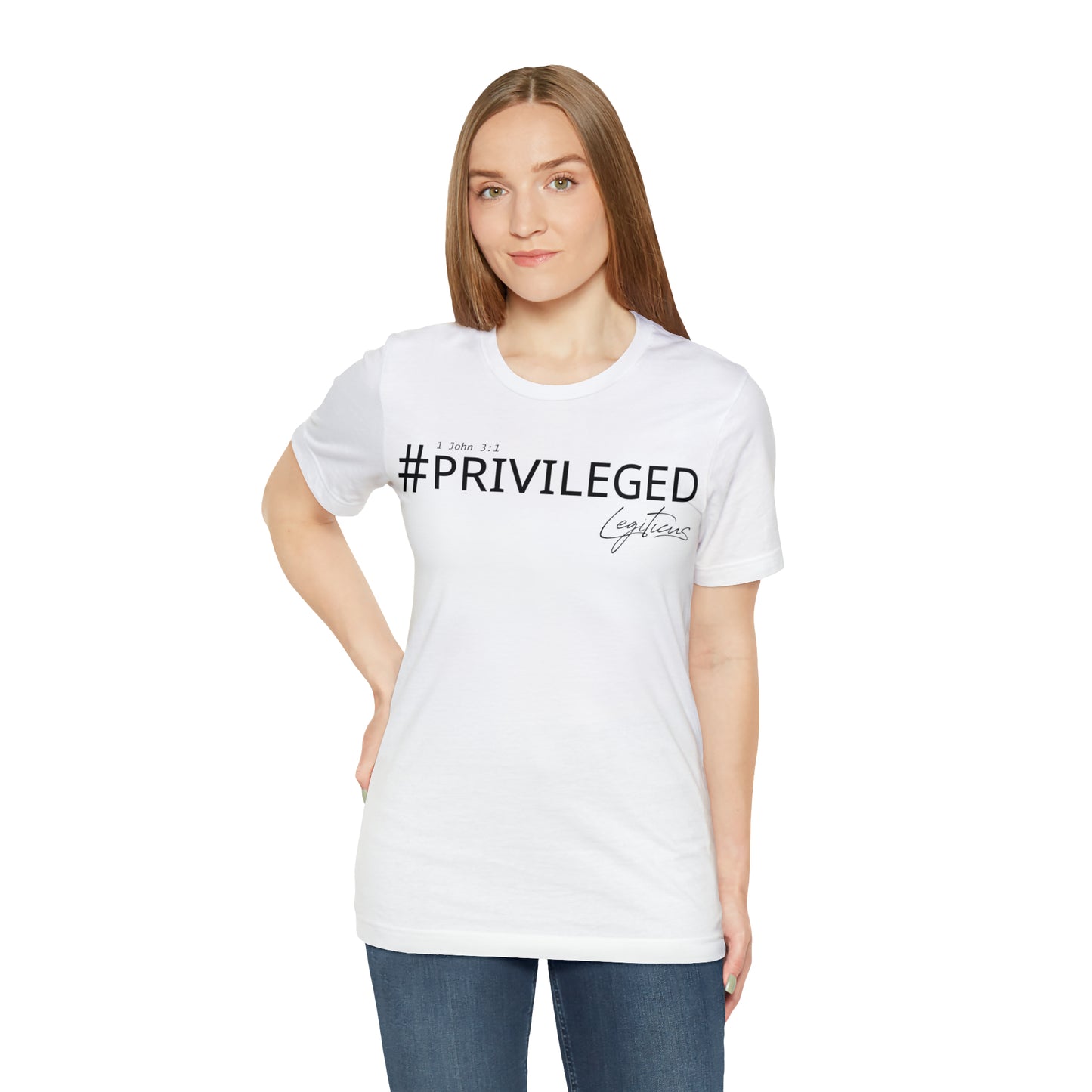 #Privileged Jersey Short Sleeve Tee