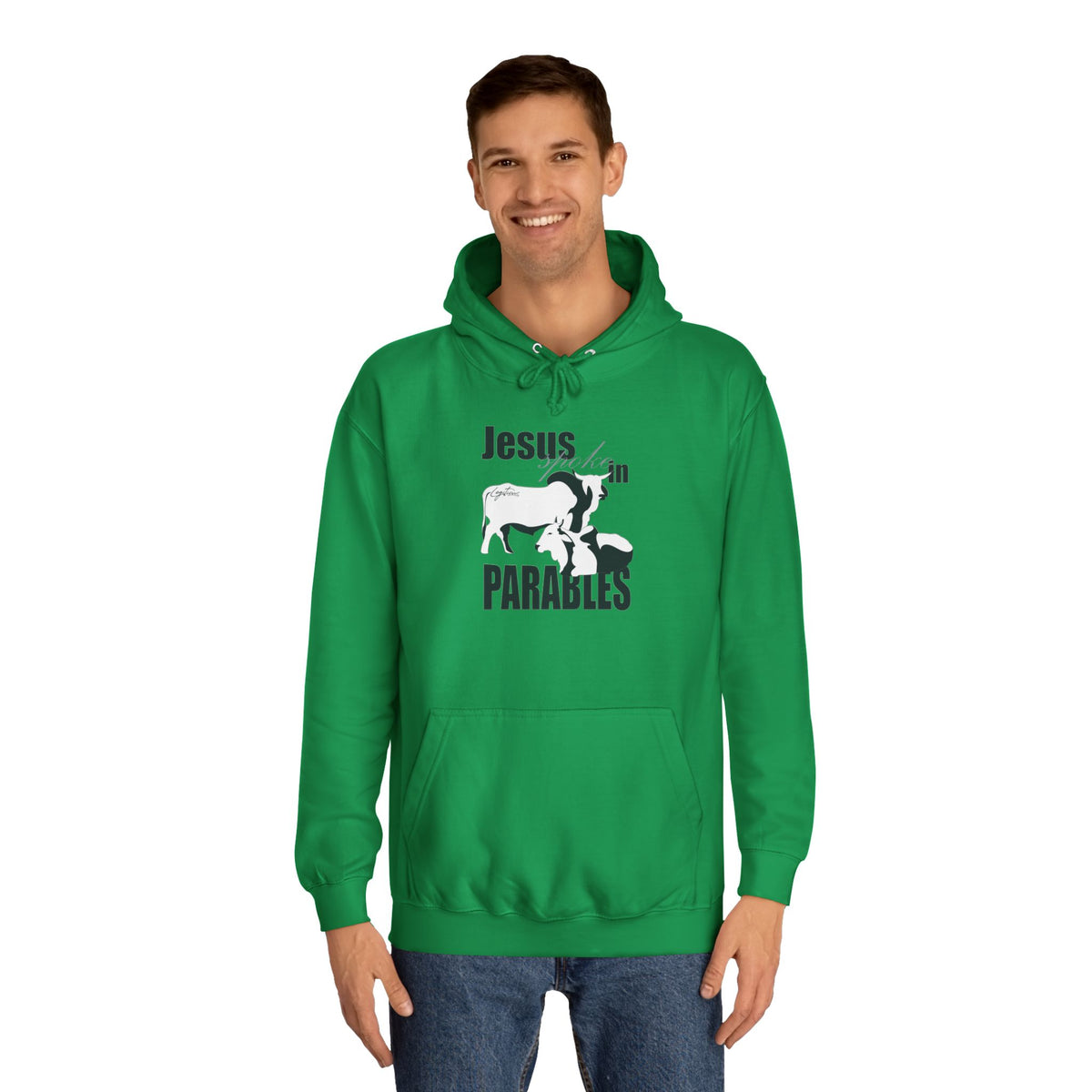 Jesus spoke in Parables Unisex College Hoodie