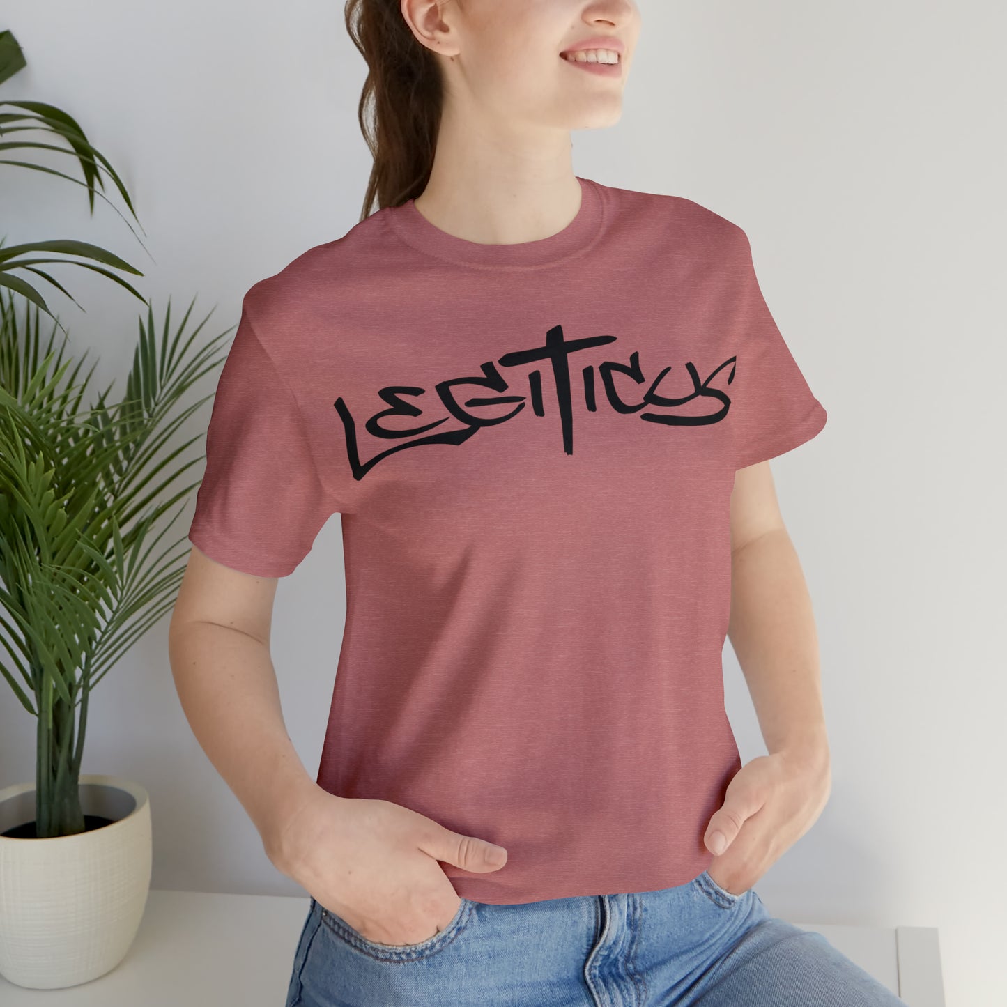 Legiticus graffiti logo Unisex Jersey Short Sleeve Tee