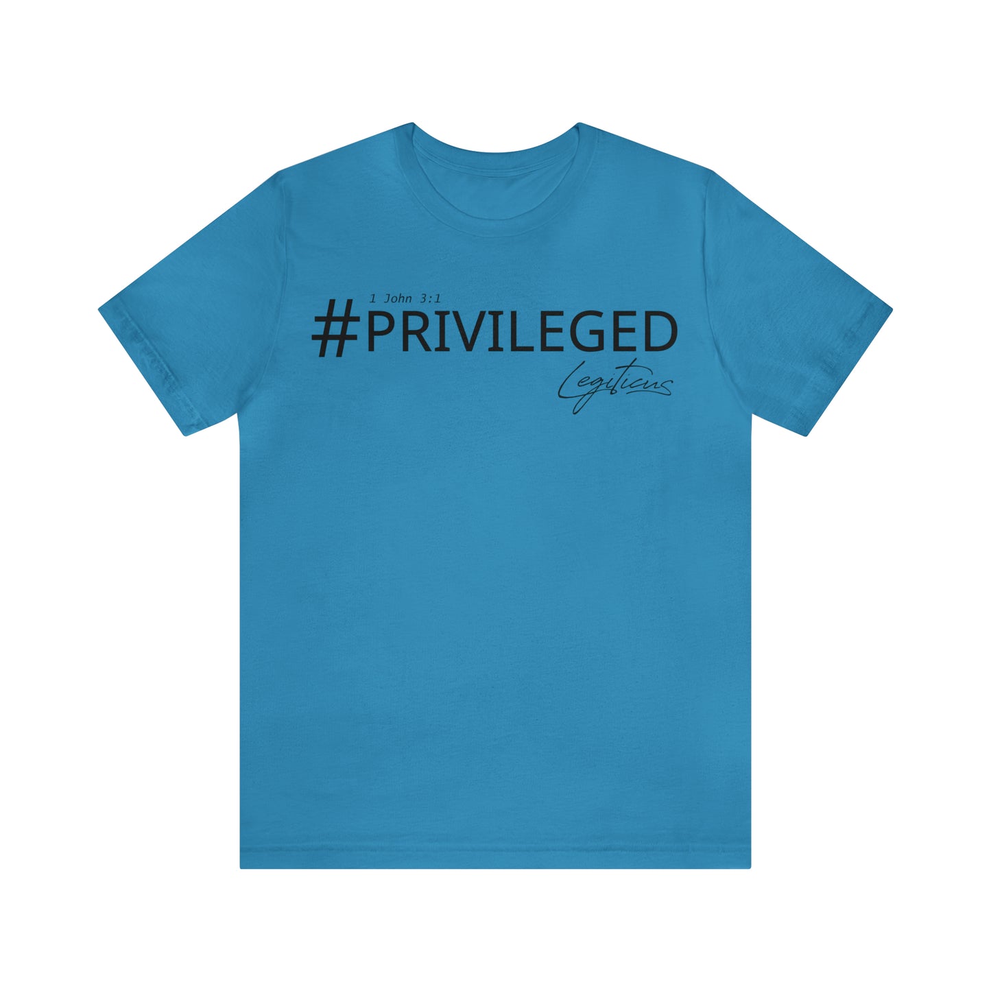 #Privileged Jersey Short Sleeve Tee