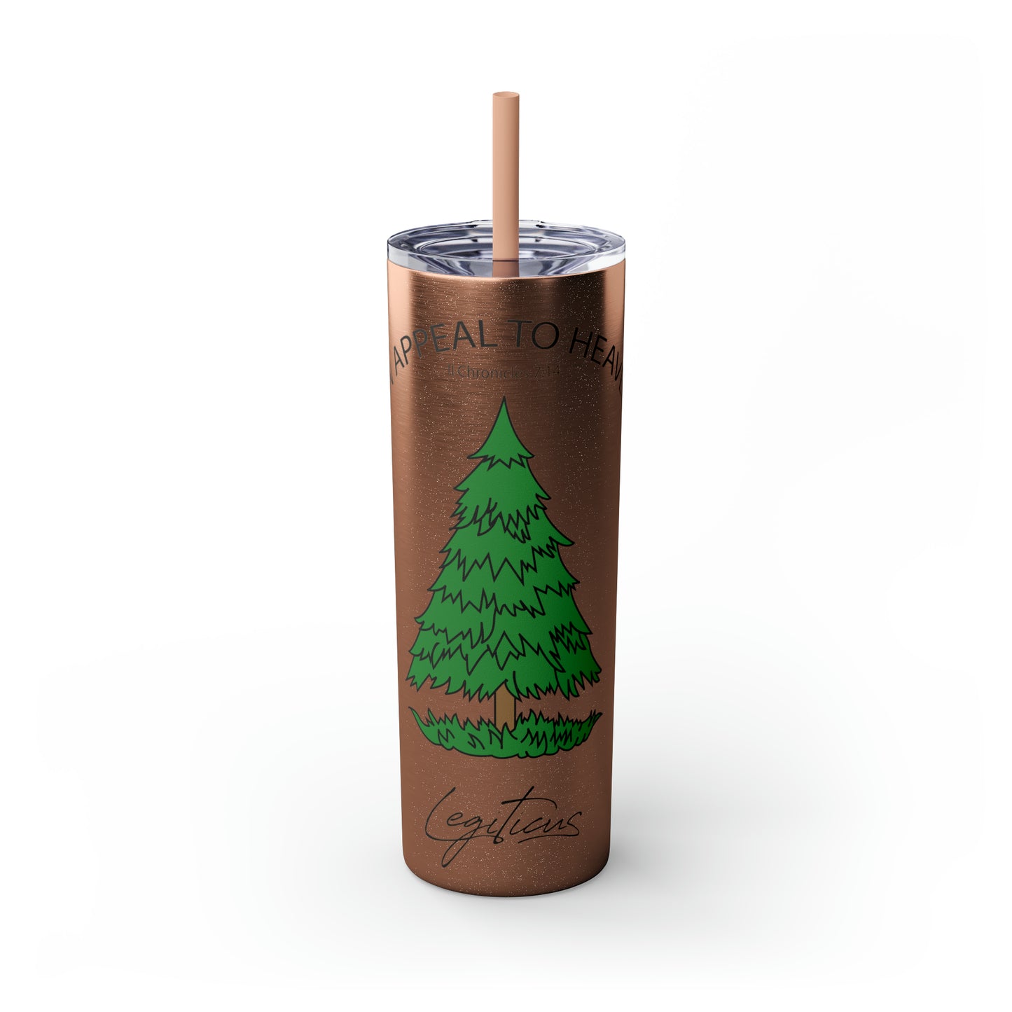 Appeal to Heaven Skinny Tumbler with Straw, 20oz