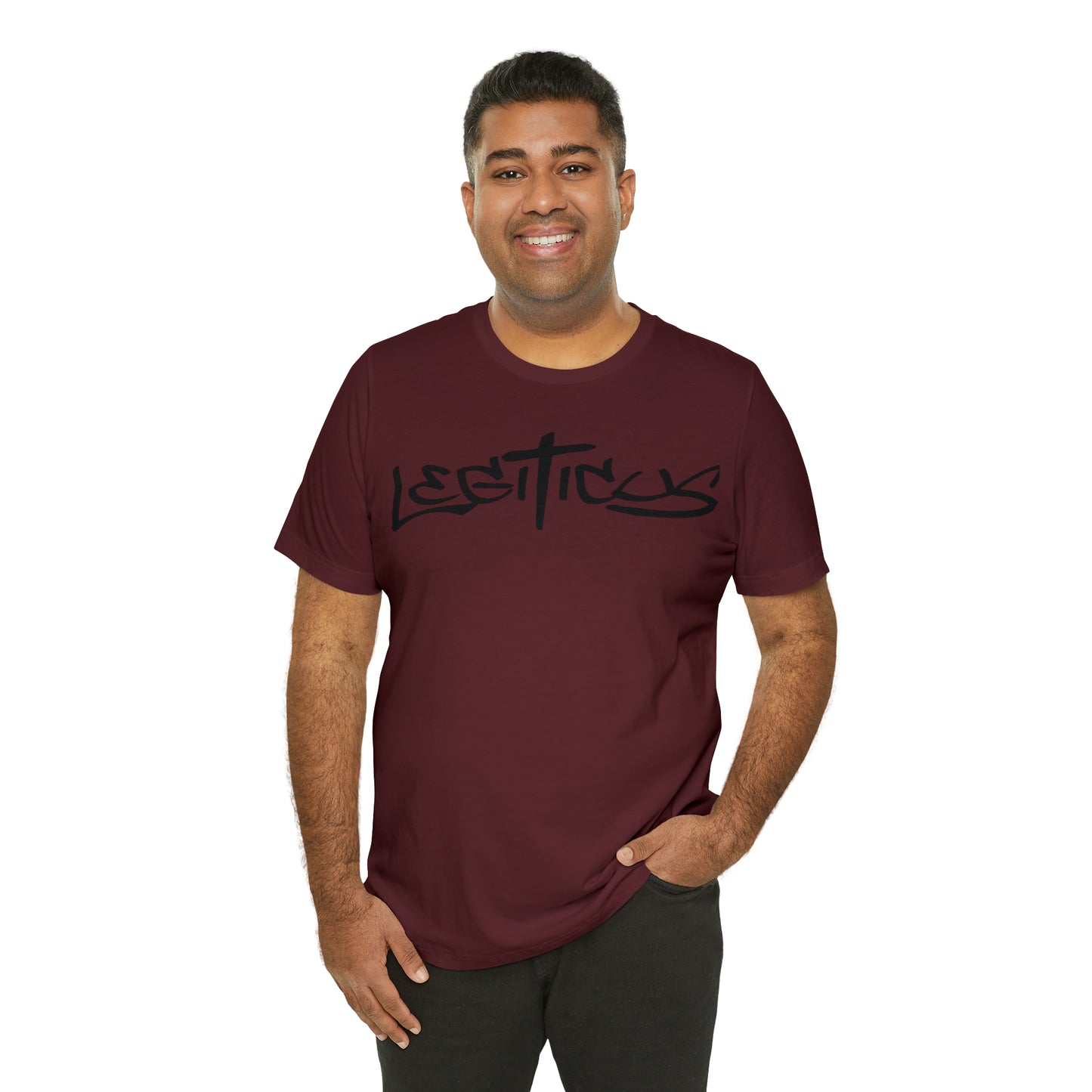 Legiticus graffiti logo Unisex Jersey Short Sleeve Tee