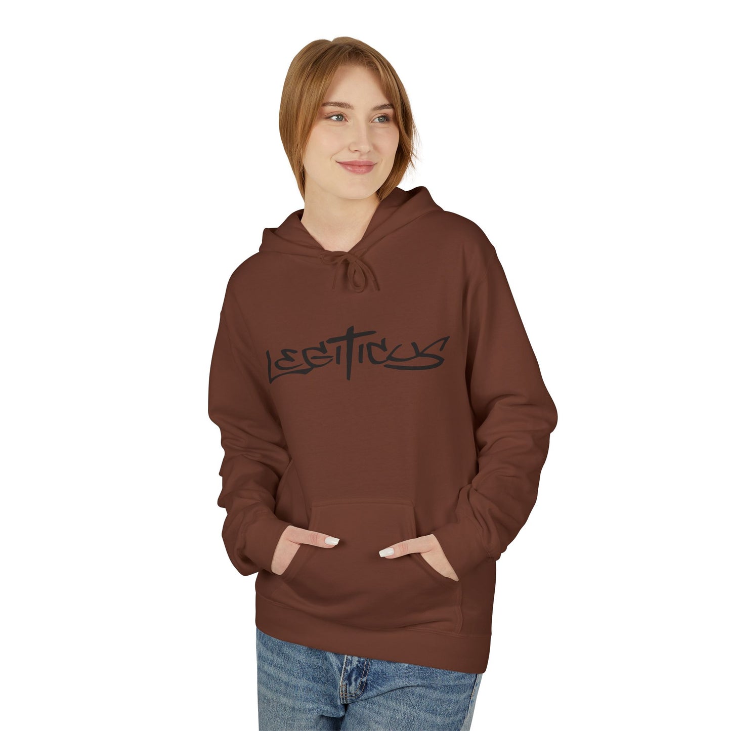 Legiticus Graffiti Logo Unisex Midweight Softstyle Fleece Hoodie