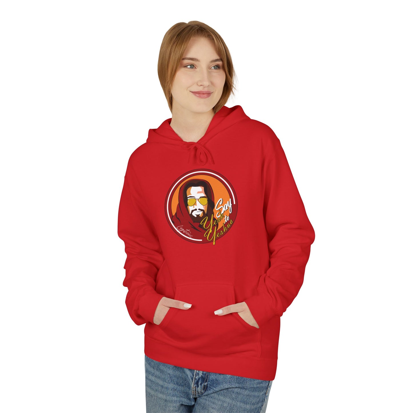 Say Yesh to Yeshua Unisex Midweight Softstyle Fleece Hoodie