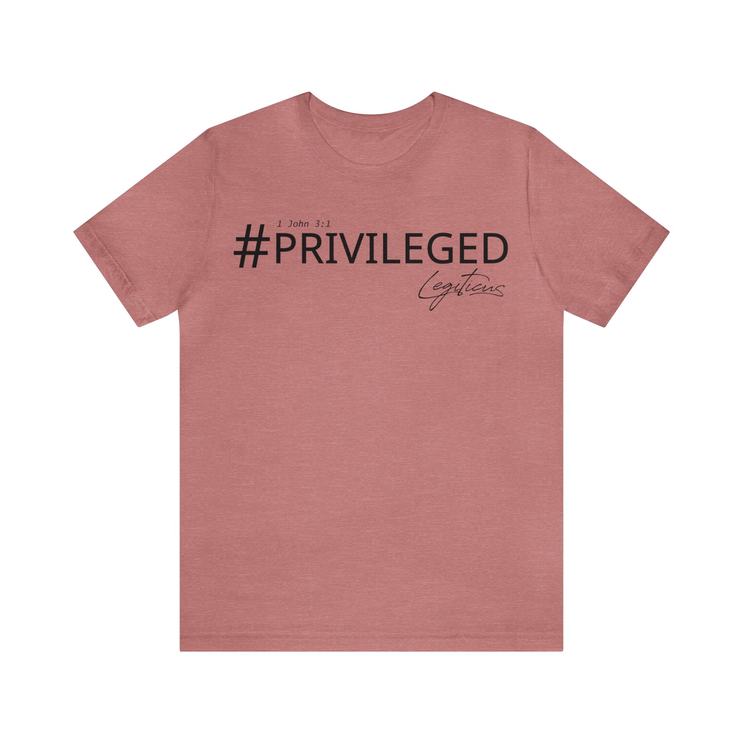 #Privileged Jersey Short Sleeve Tee