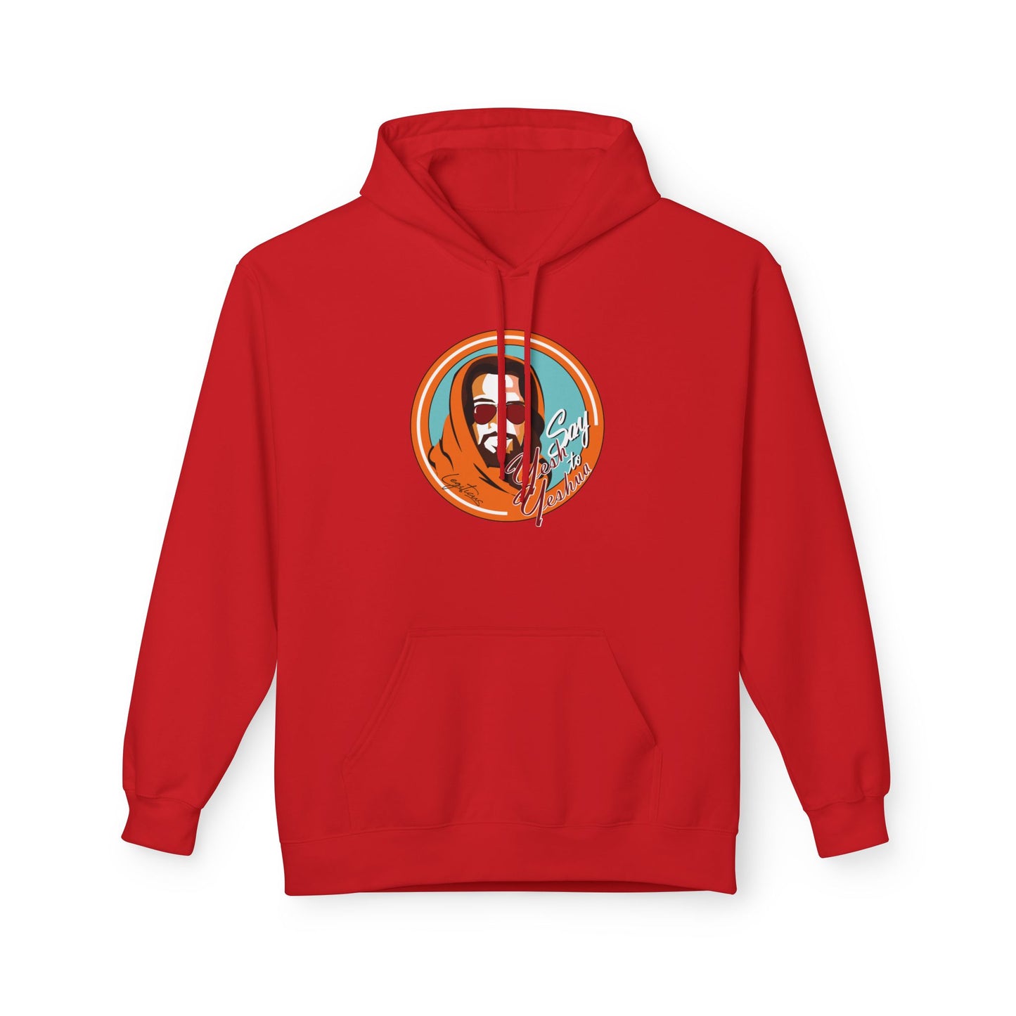 Say Yesh to Yeshua (orange) Unisex Midweight Softstyle Fleece Hoodie