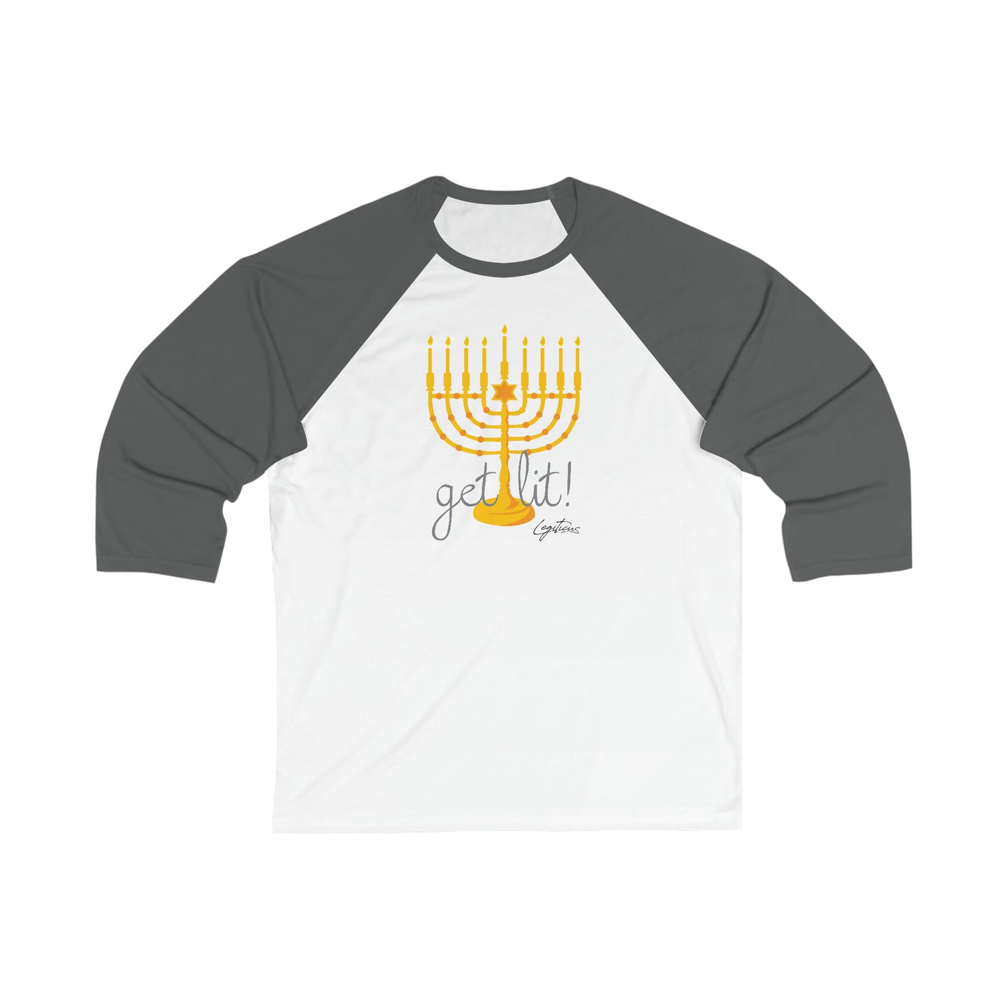 Get Lit 3\4 Sleeve Baseball Tee