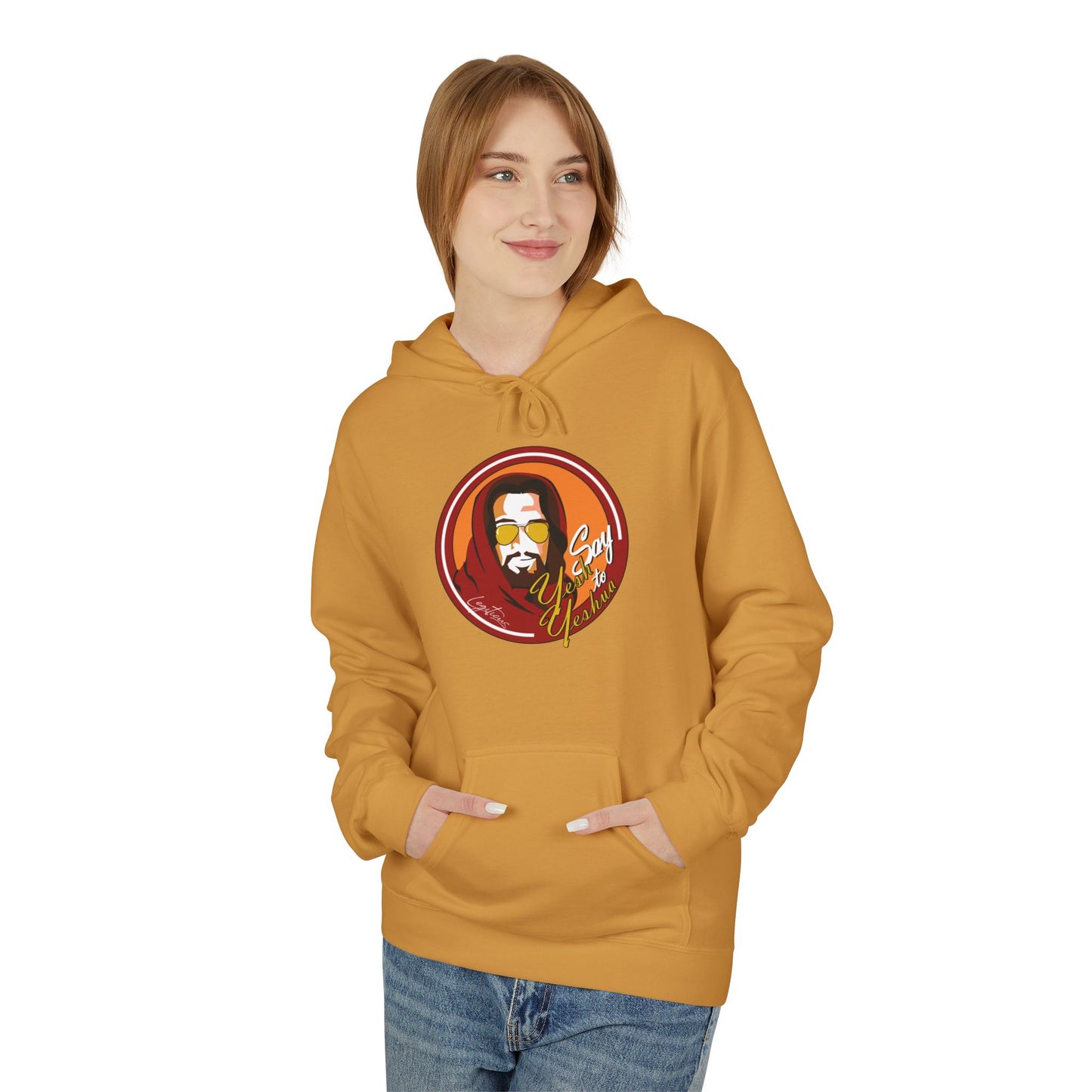 Say Yesh to Yeshua Unisex Midweight Softstyle Fleece Hoodie