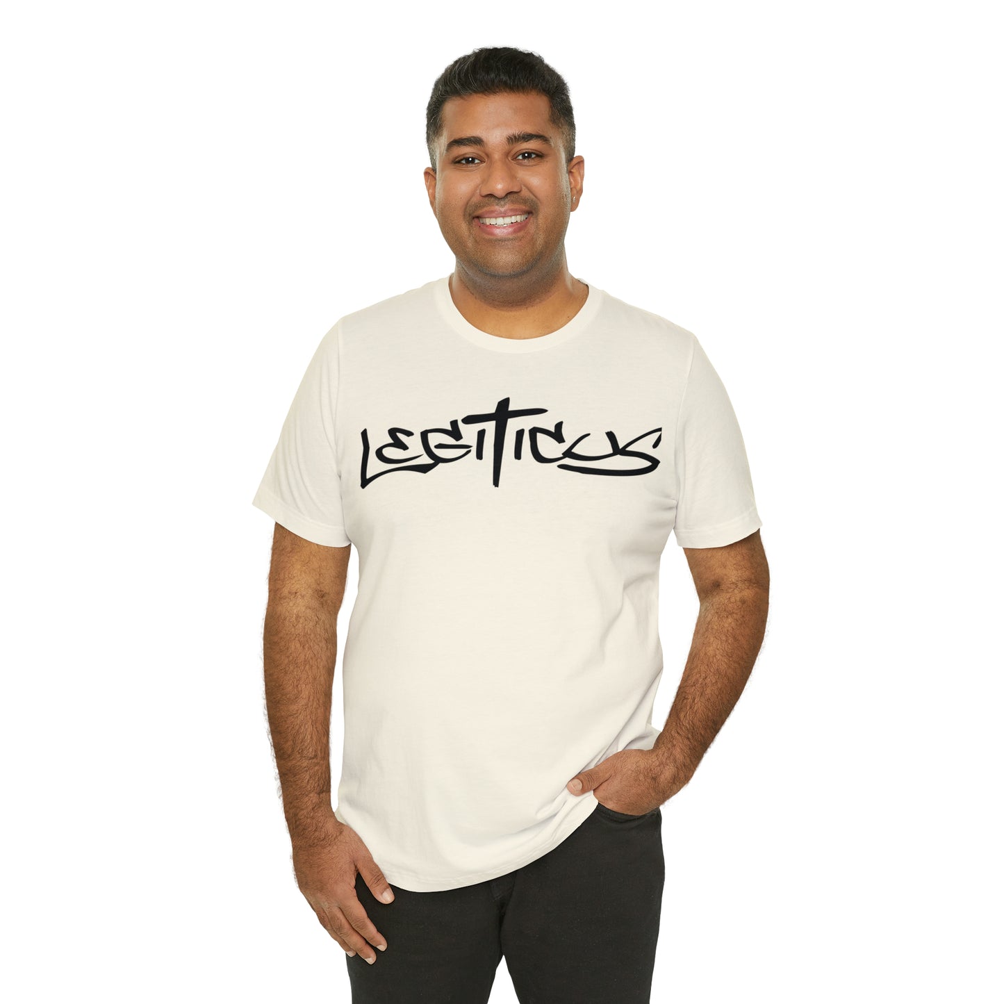 Legiticus graffiti logo Unisex Jersey Short Sleeve Tee