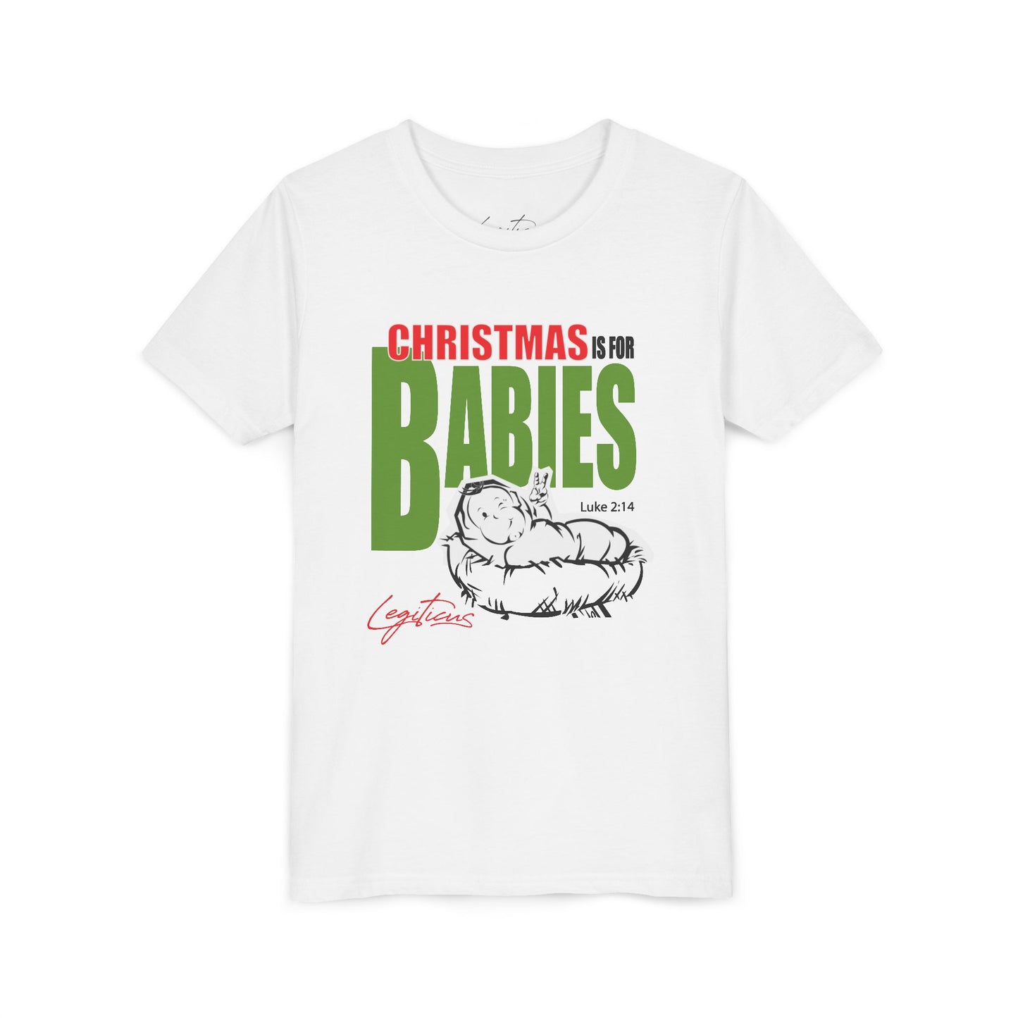Christmas is for Babies Youth Short Sleeve Tee