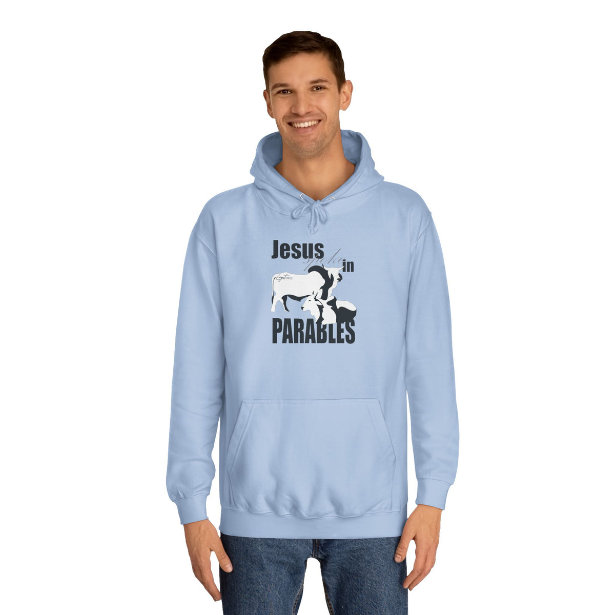Jesus spoke in Parables Unisex College Hoodie