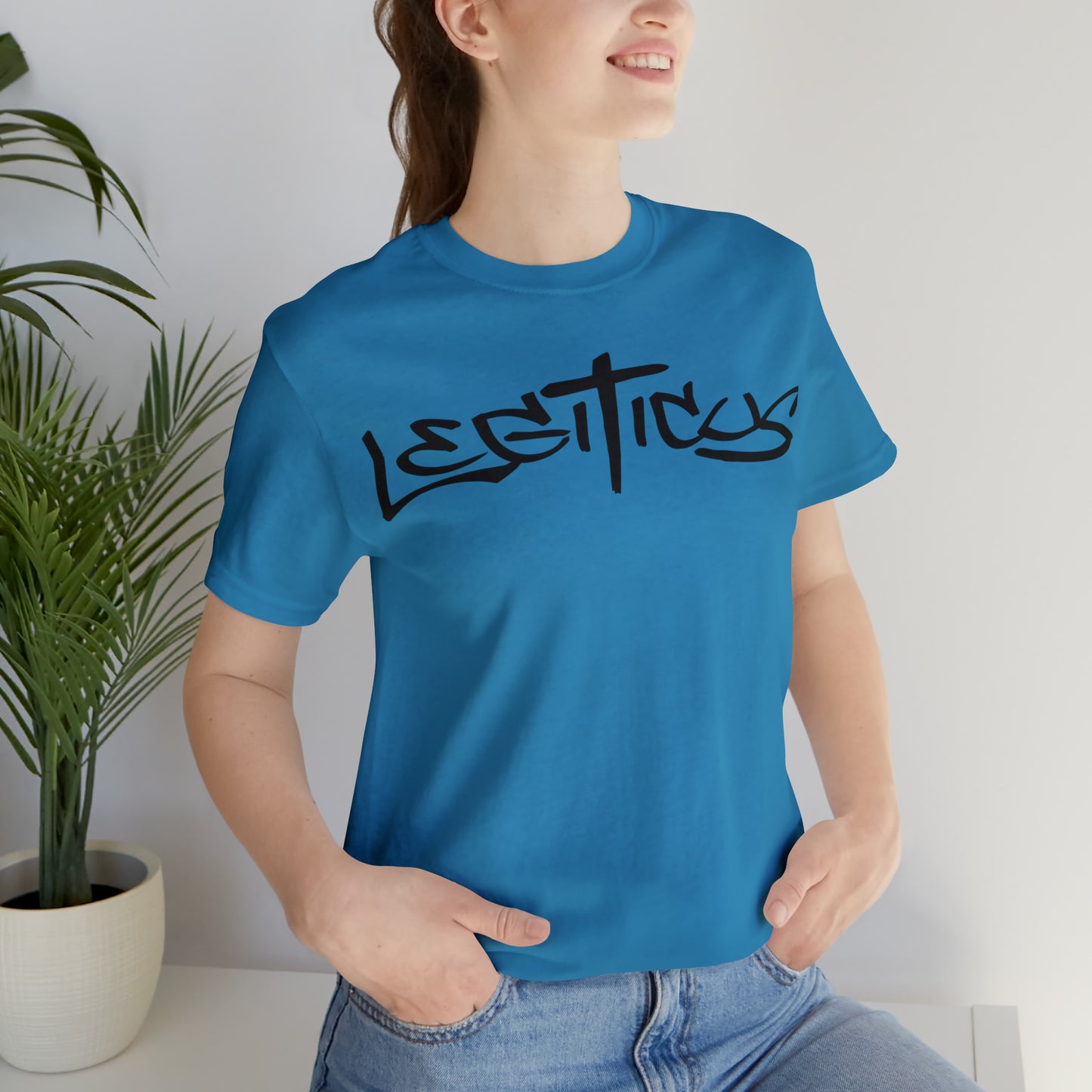 Legiticus graffiti logo Unisex Jersey Short Sleeve Tee