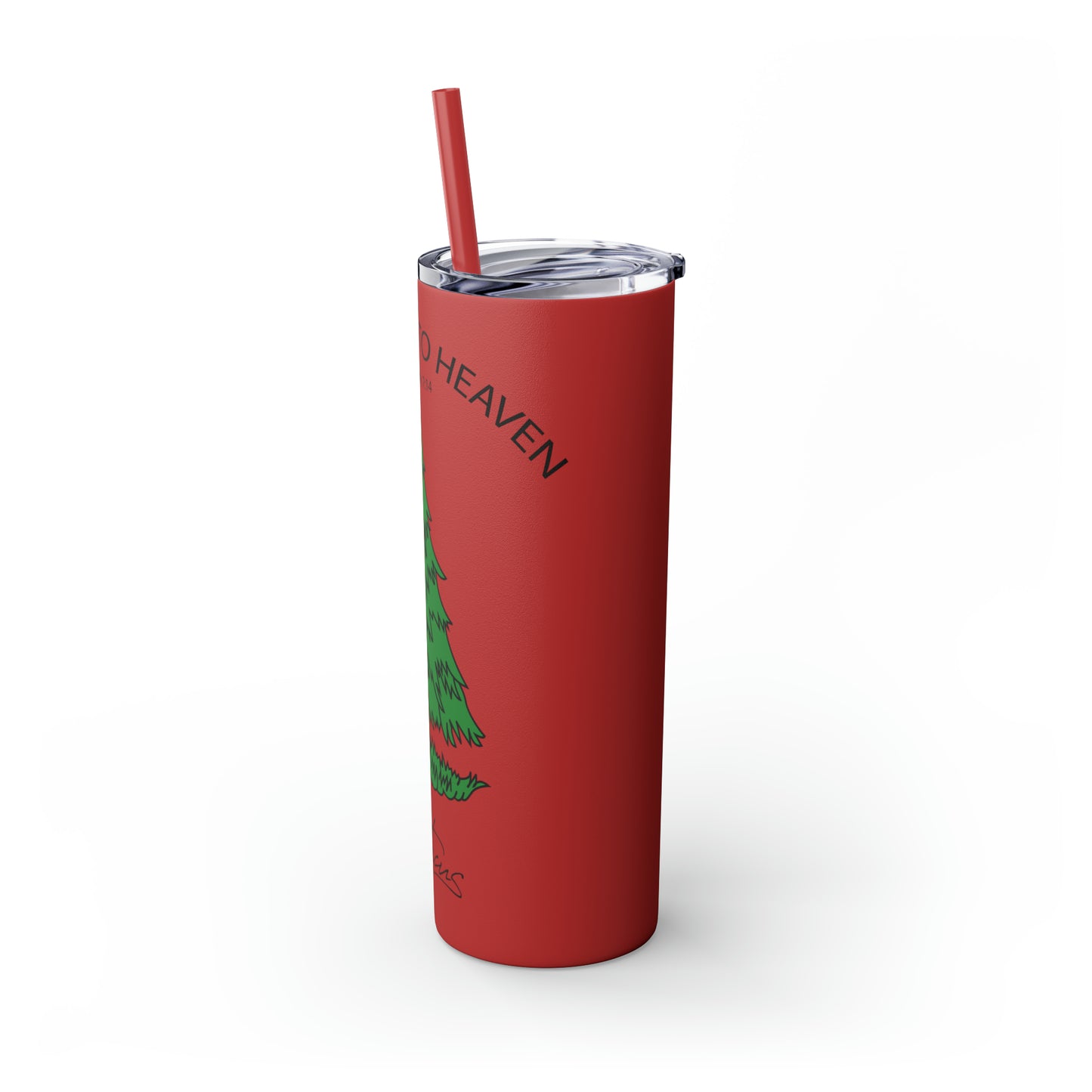 Appeal to Heaven Skinny Tumbler with Straw, 20oz