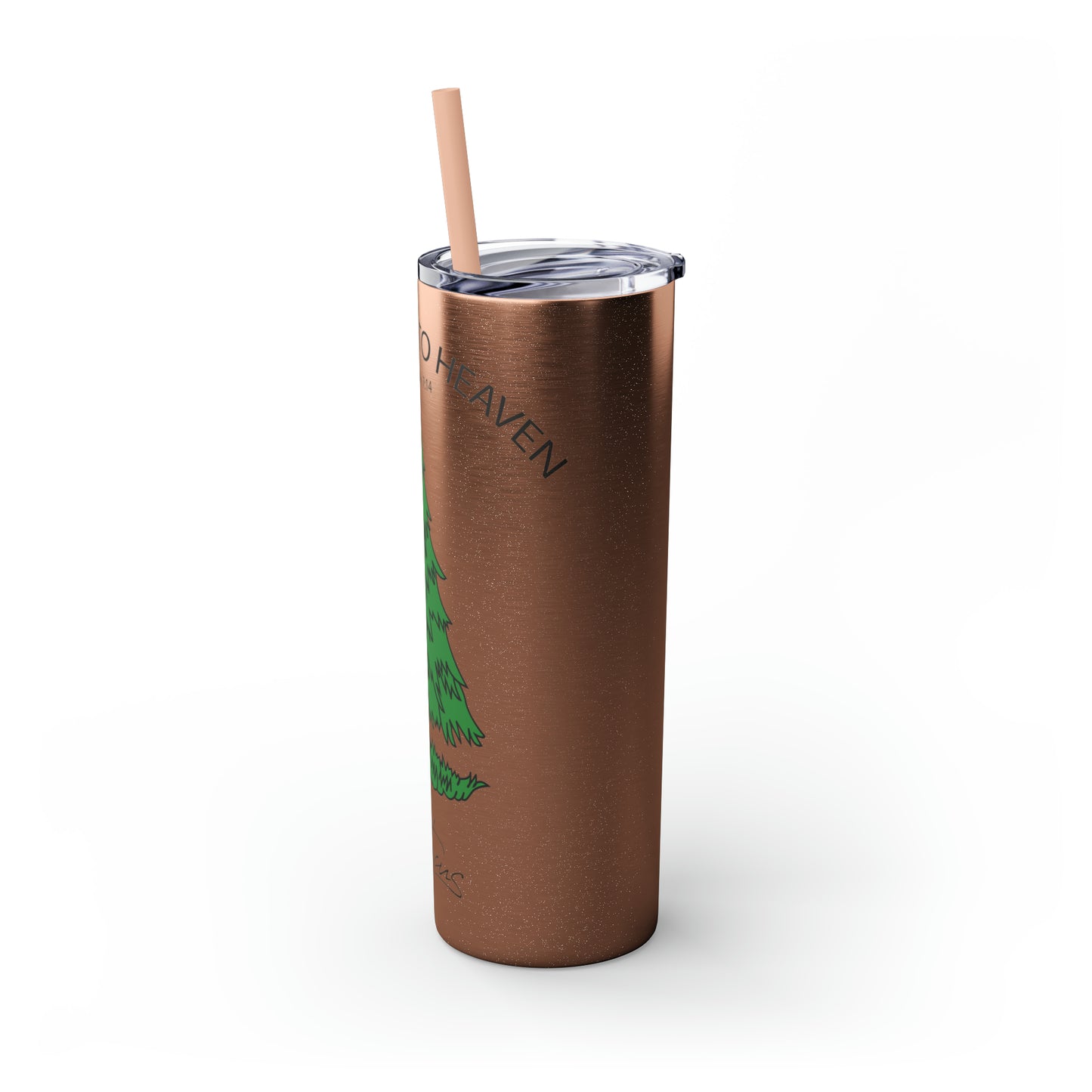 Appeal to Heaven Skinny Tumbler with Straw, 20oz