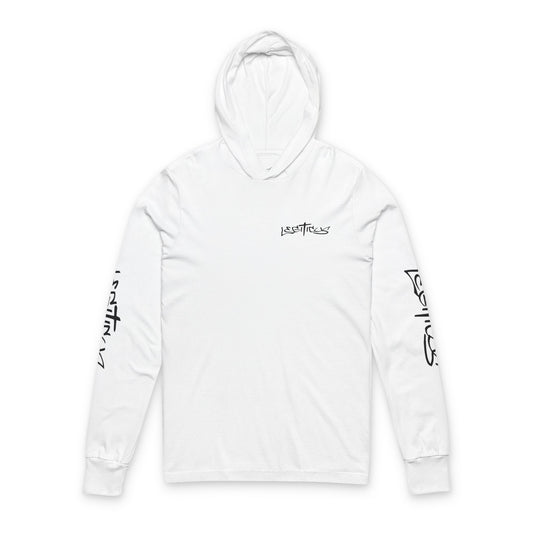 Graffiti logo front and back Unisex Hooded Long Sleeve Tee