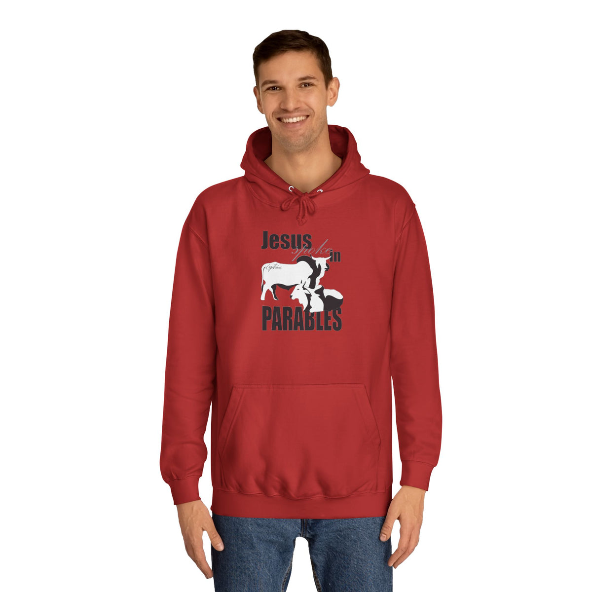 Jesus spoke in Parables Unisex College Hoodie