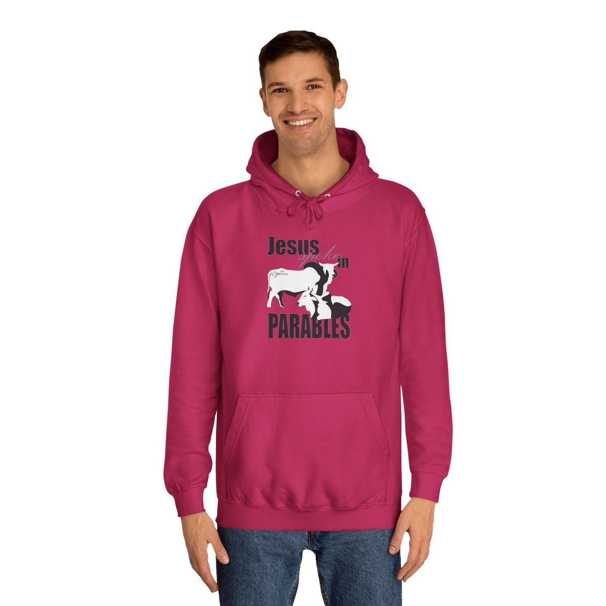 Jesus spoke in Parables Unisex College Hoodie