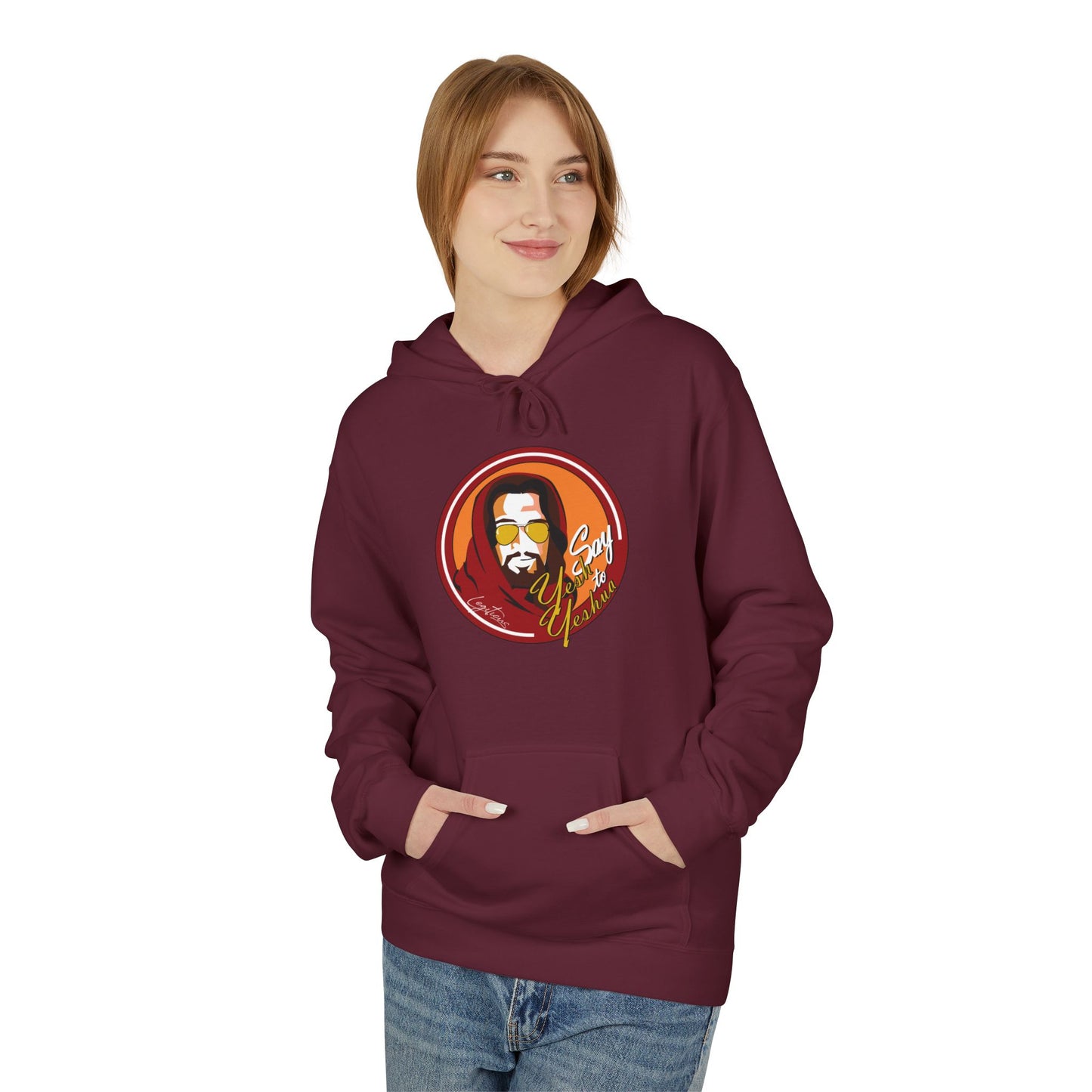 Say Yesh to Yeshua Unisex Midweight Softstyle Fleece Hoodie