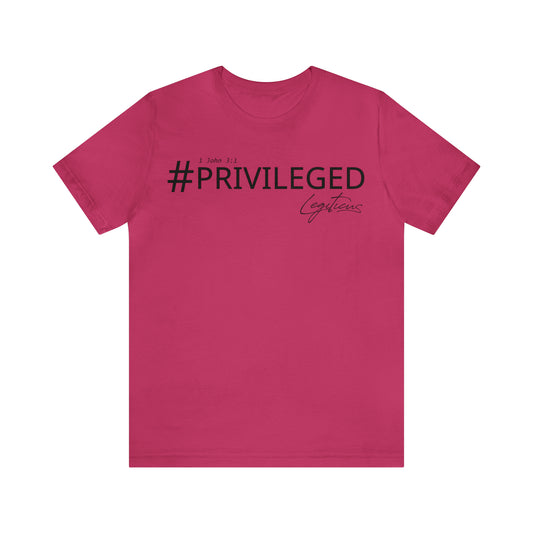 #Privileged Jersey Short Sleeve Tee