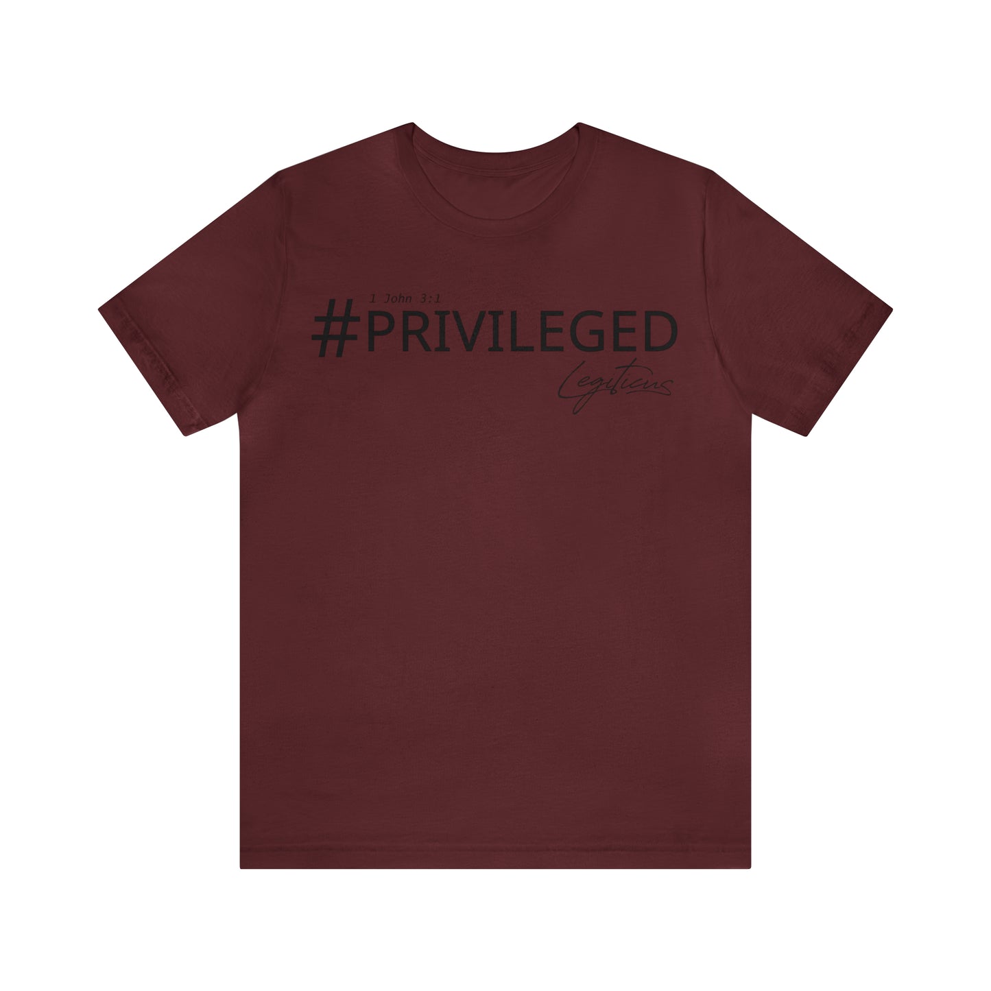 #Privileged Jersey Short Sleeve Tee