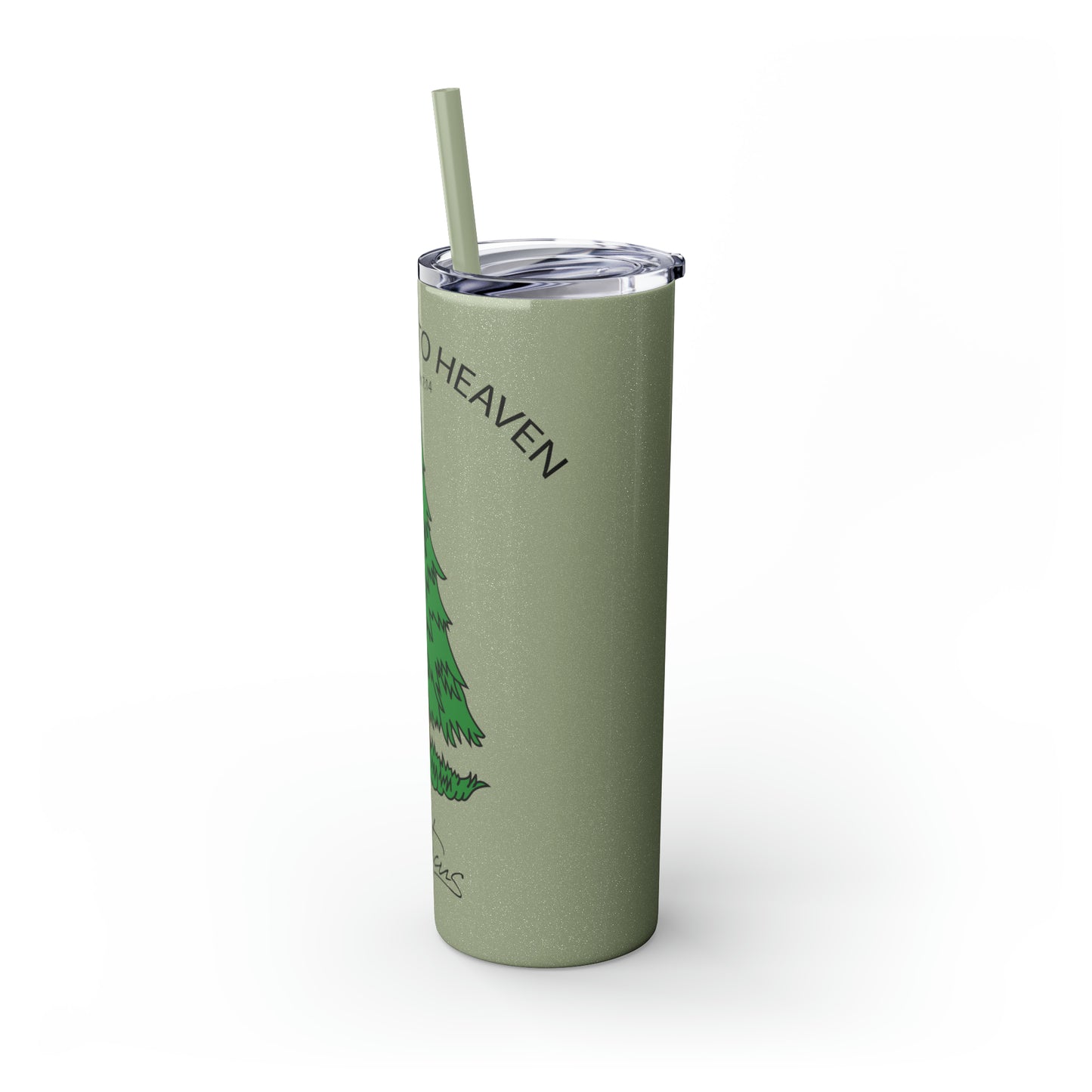 Appeal to Heaven Skinny Tumbler with Straw, 20oz