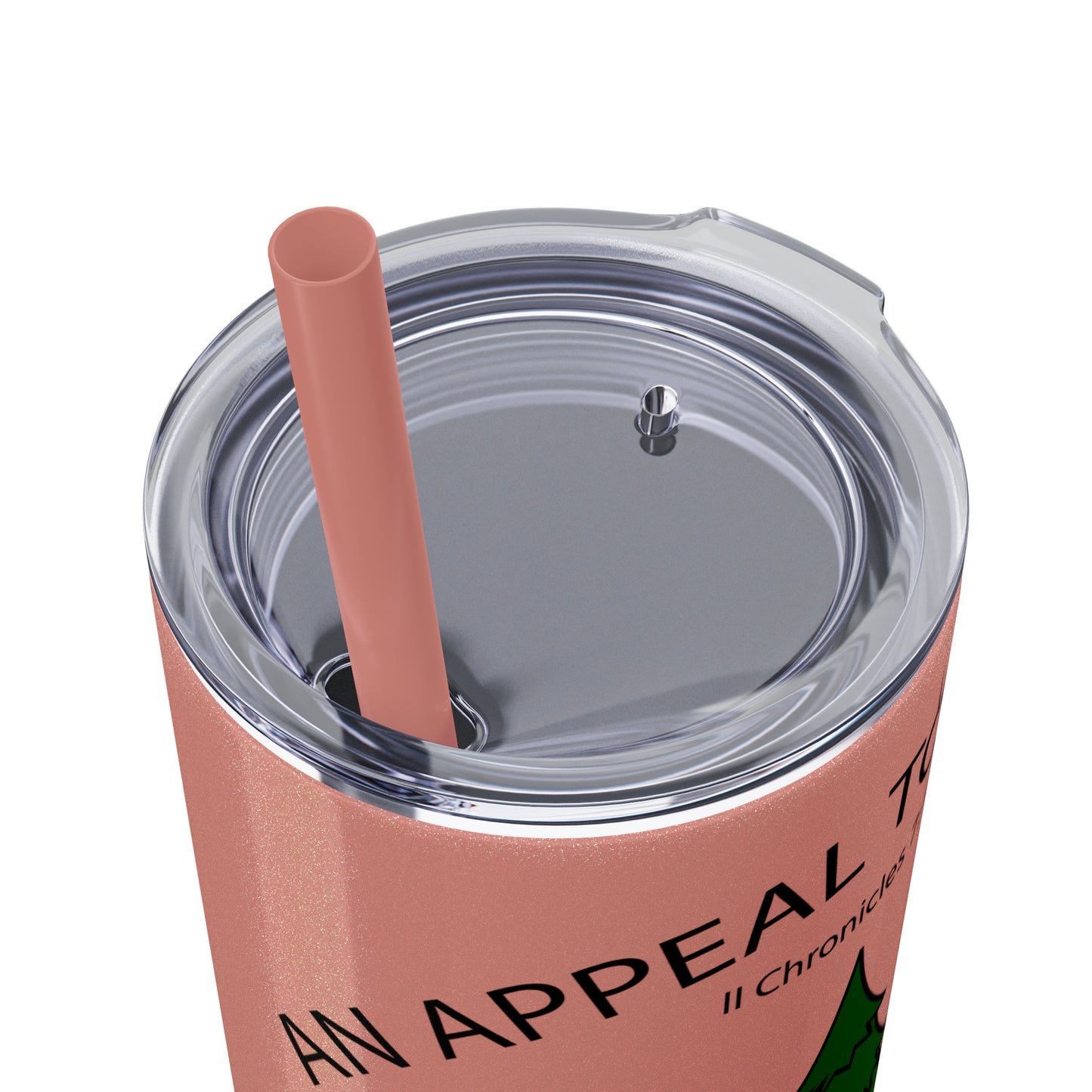 Appeal to Heaven Skinny Tumbler with Straw, 20oz