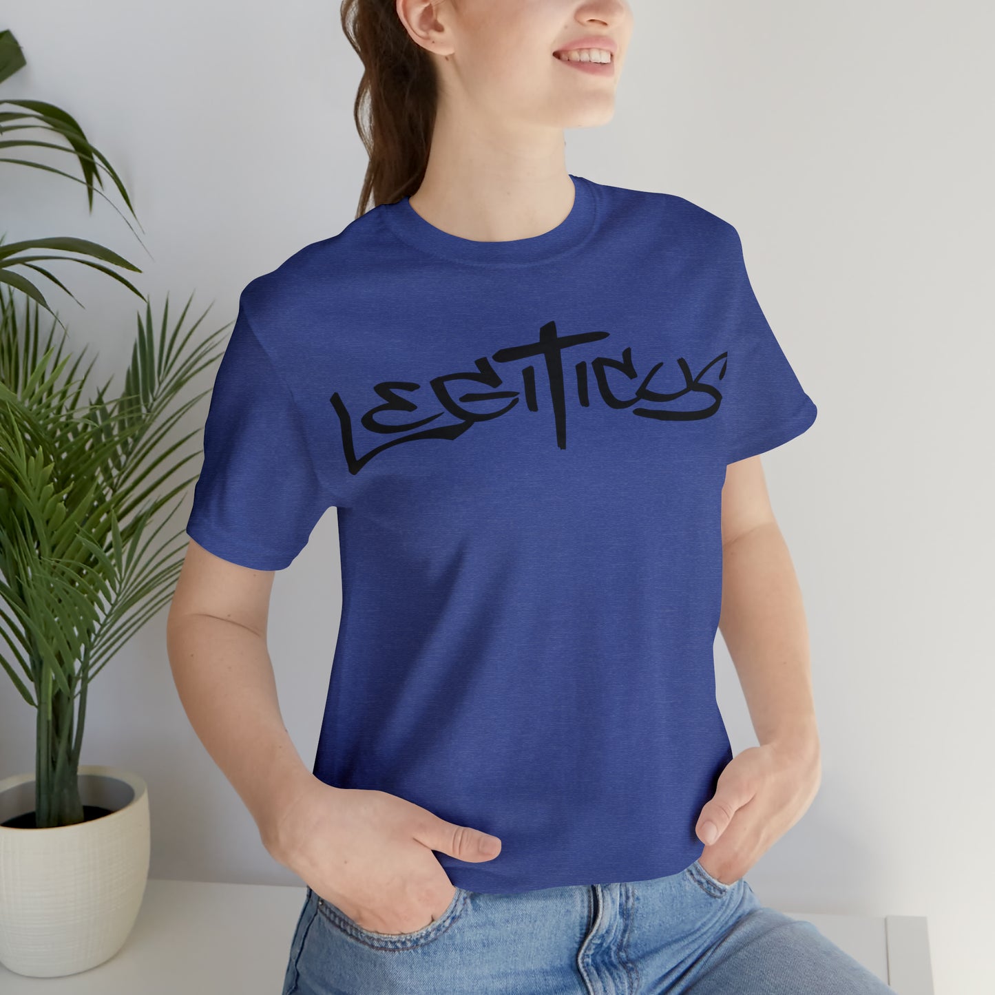 Legiticus graffiti logo Unisex Jersey Short Sleeve Tee