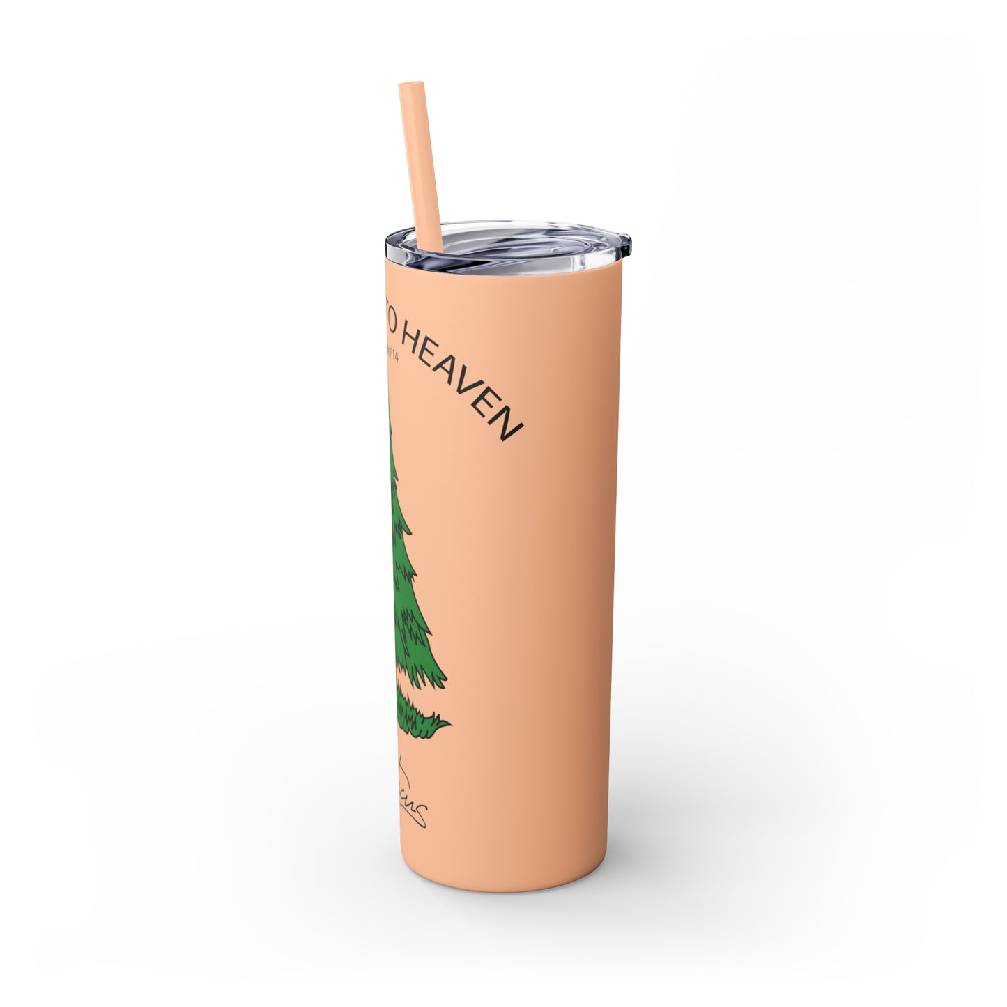 Appeal to Heaven Skinny Tumbler with Straw, 20oz