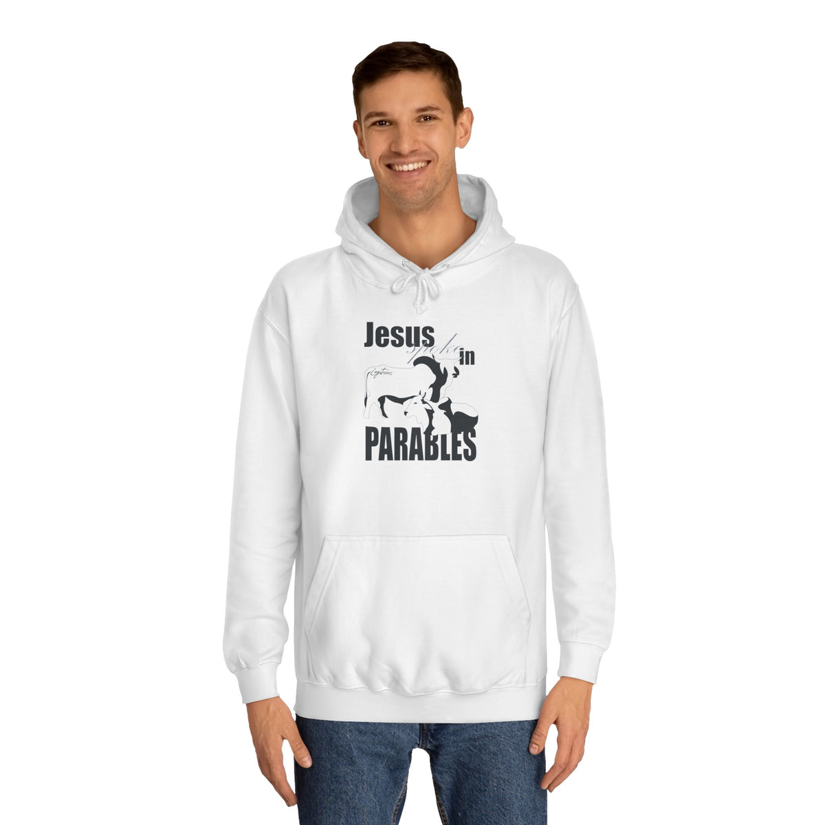 Jesus spoke in Parables Unisex College Hoodie