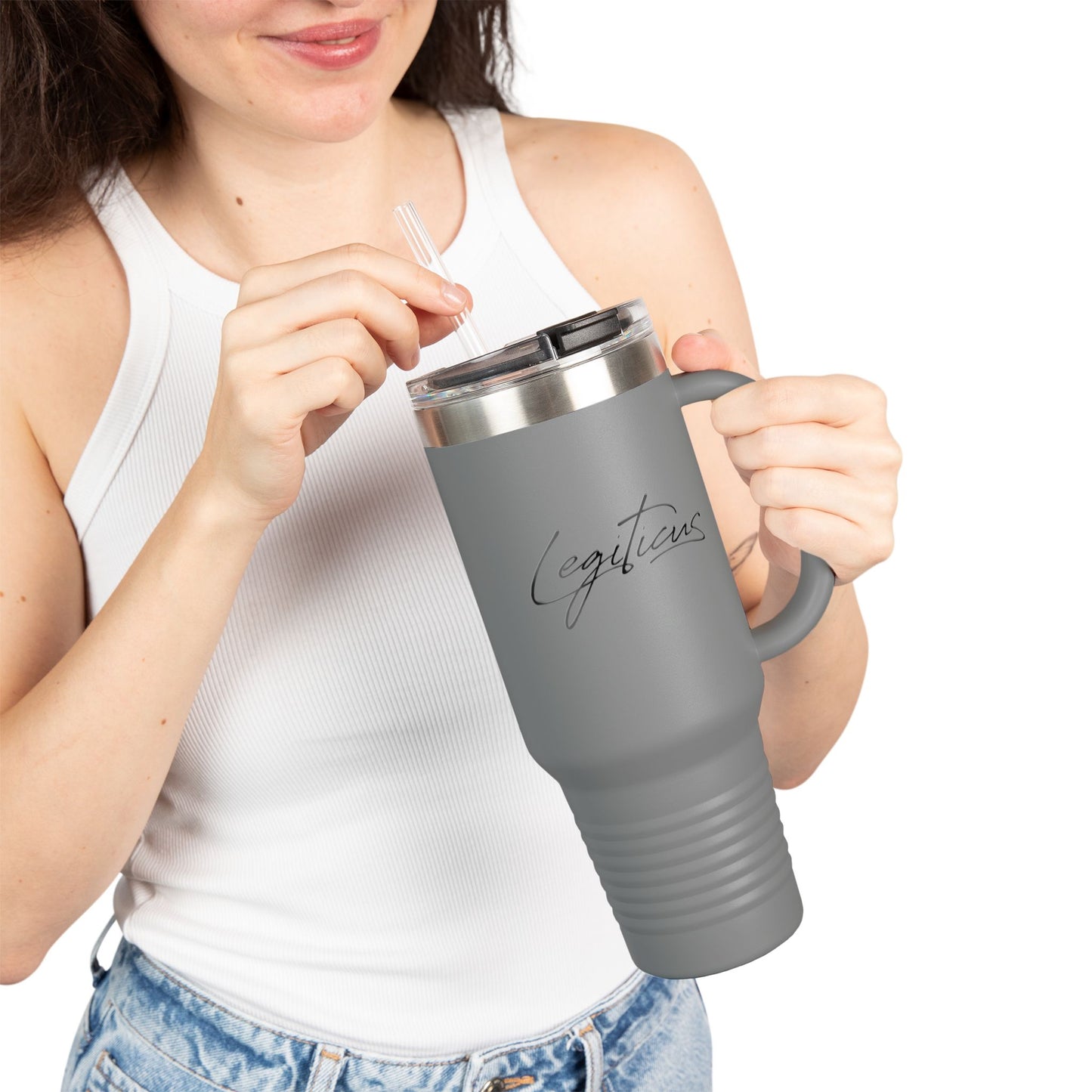 Classy Legiticus Logo Insulated Travel Mug, 40oz