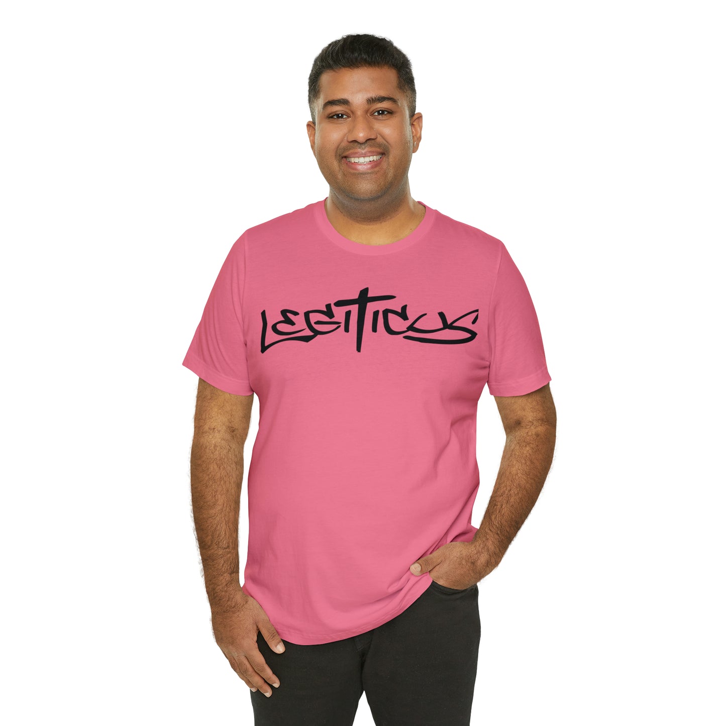 Legiticus graffiti logo Unisex Jersey Short Sleeve Tee