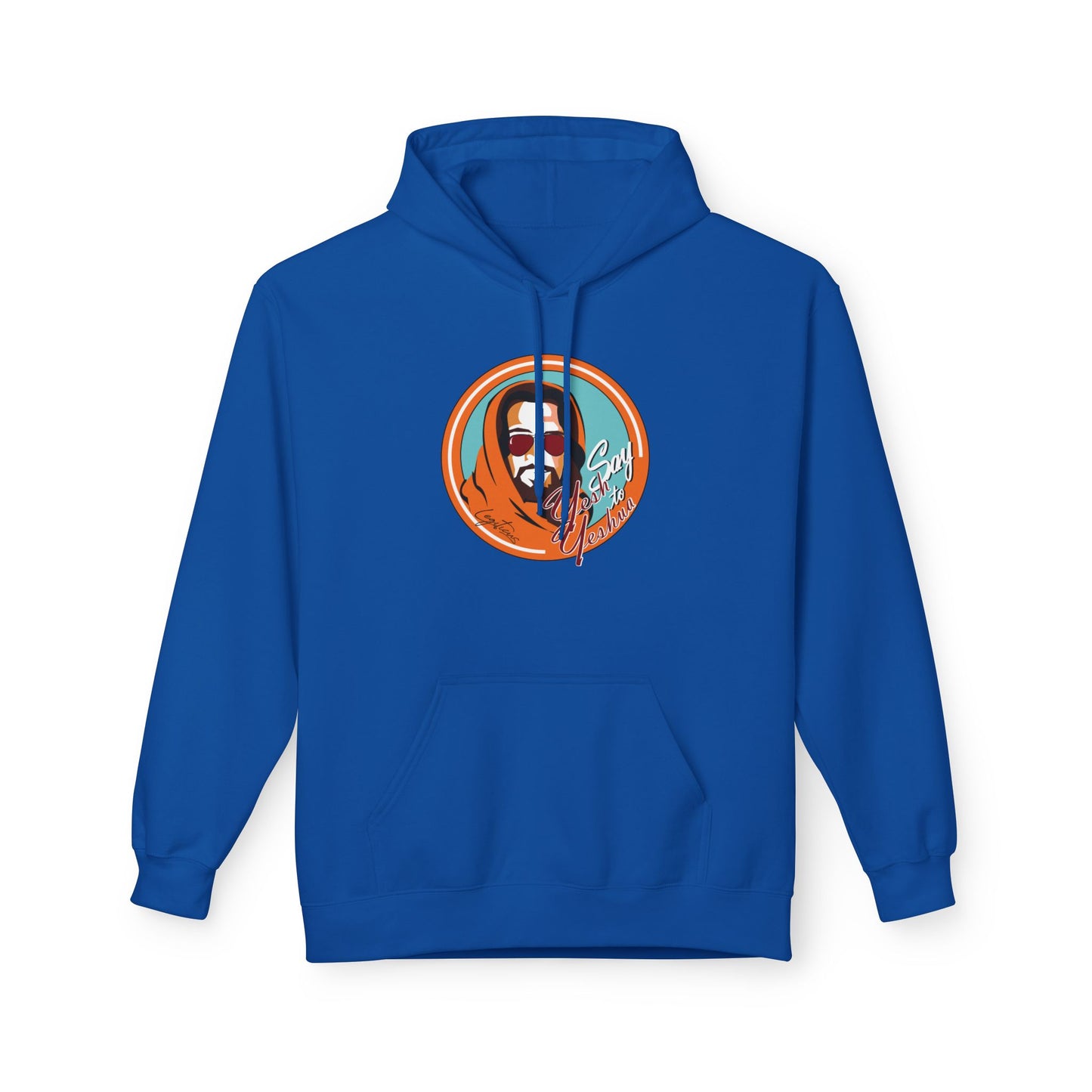 Say Yesh to Yeshua (orange) Unisex Midweight Softstyle Fleece Hoodie