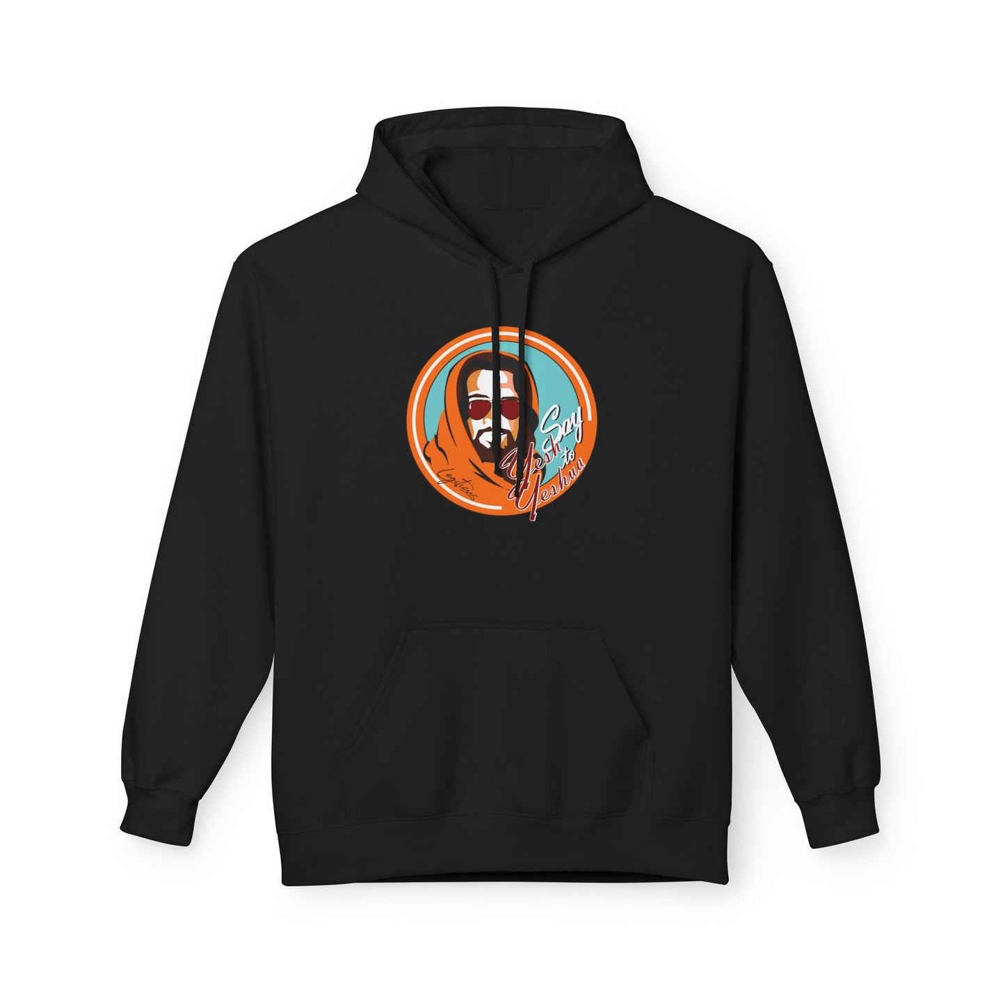 Say Yesh to Yeshua (orange) Unisex Midweight Softstyle Fleece Hoodie