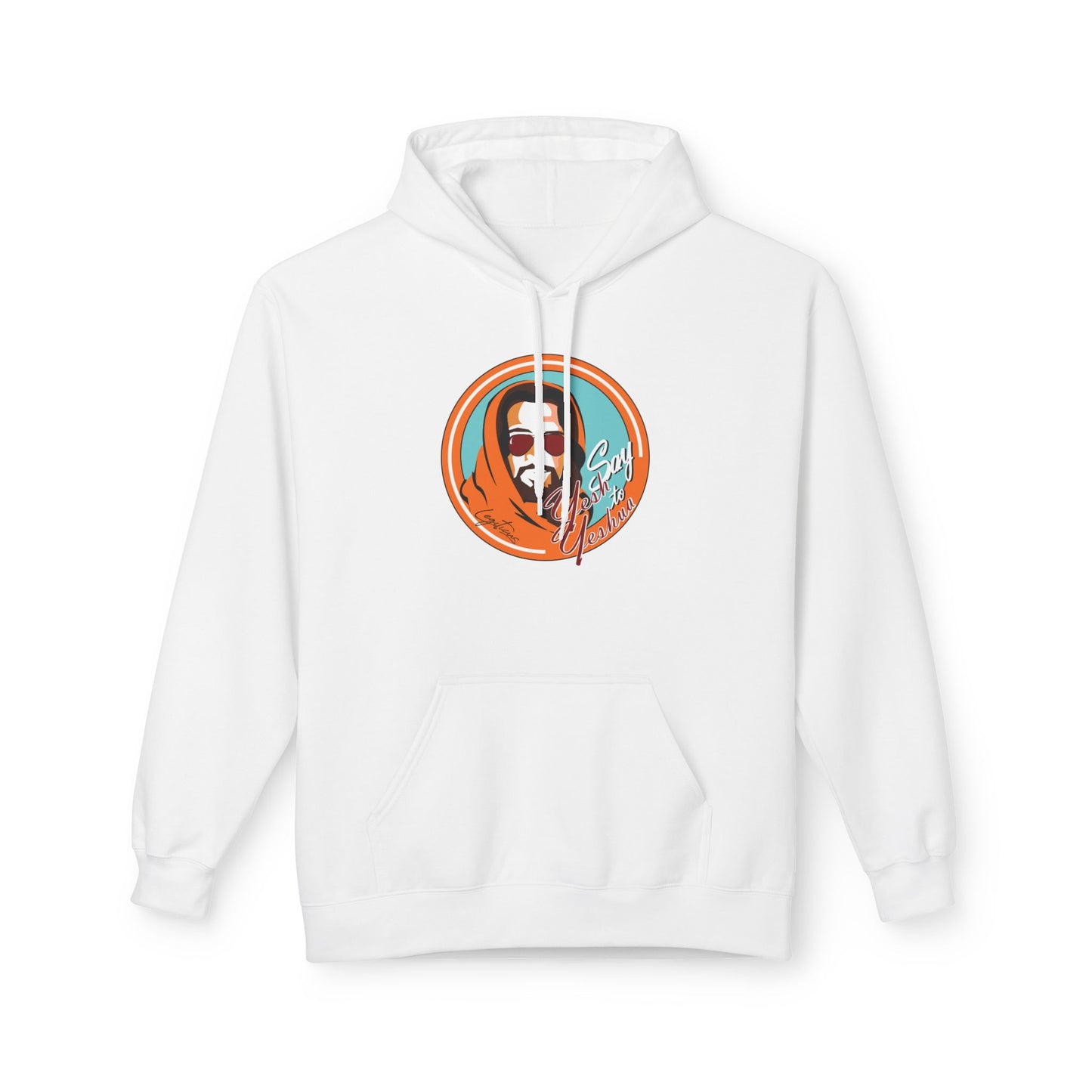 Say Yesh to Yeshua (orange) Unisex Midweight Softstyle Fleece Hoodie