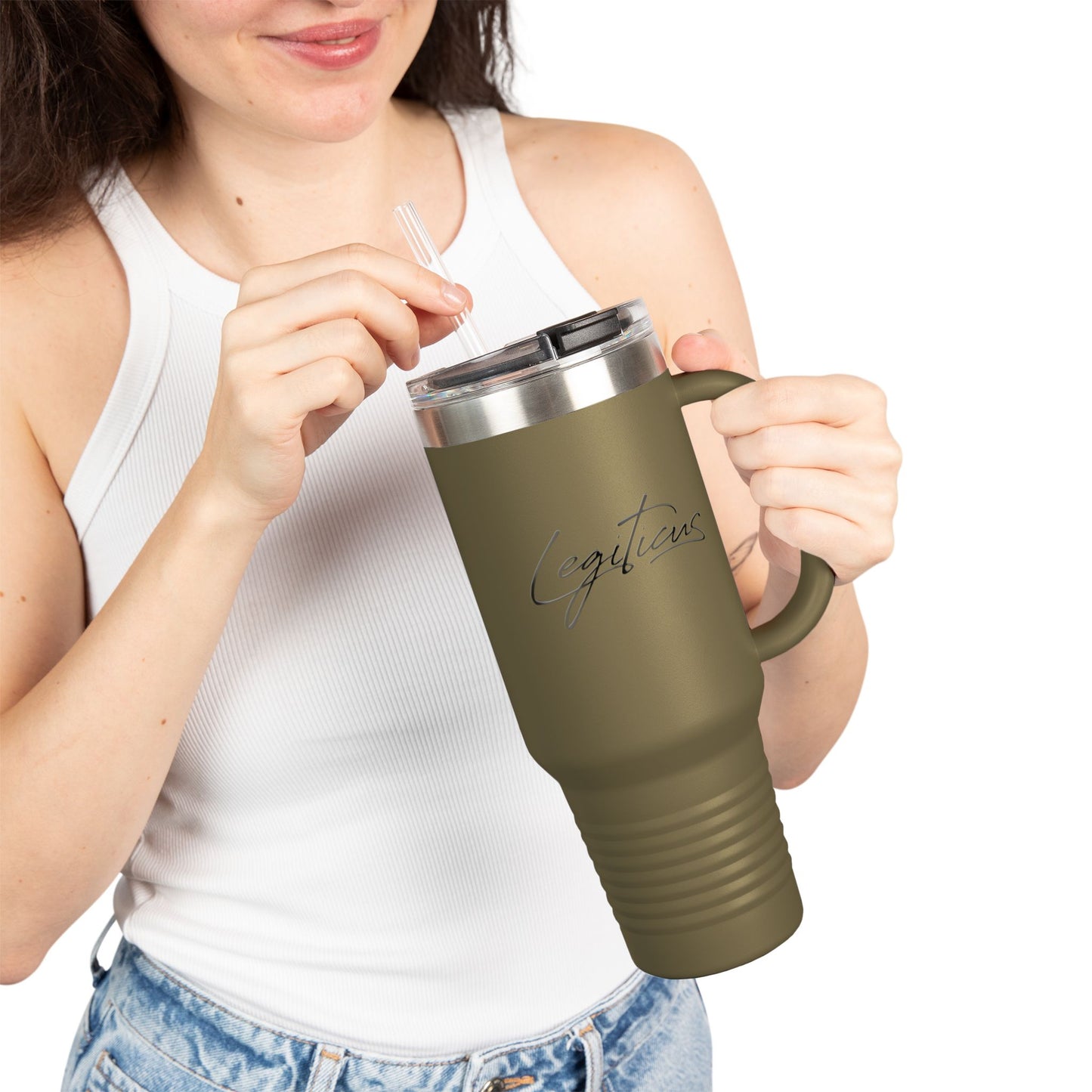 Classy Legiticus Logo Insulated Travel Mug, 40oz