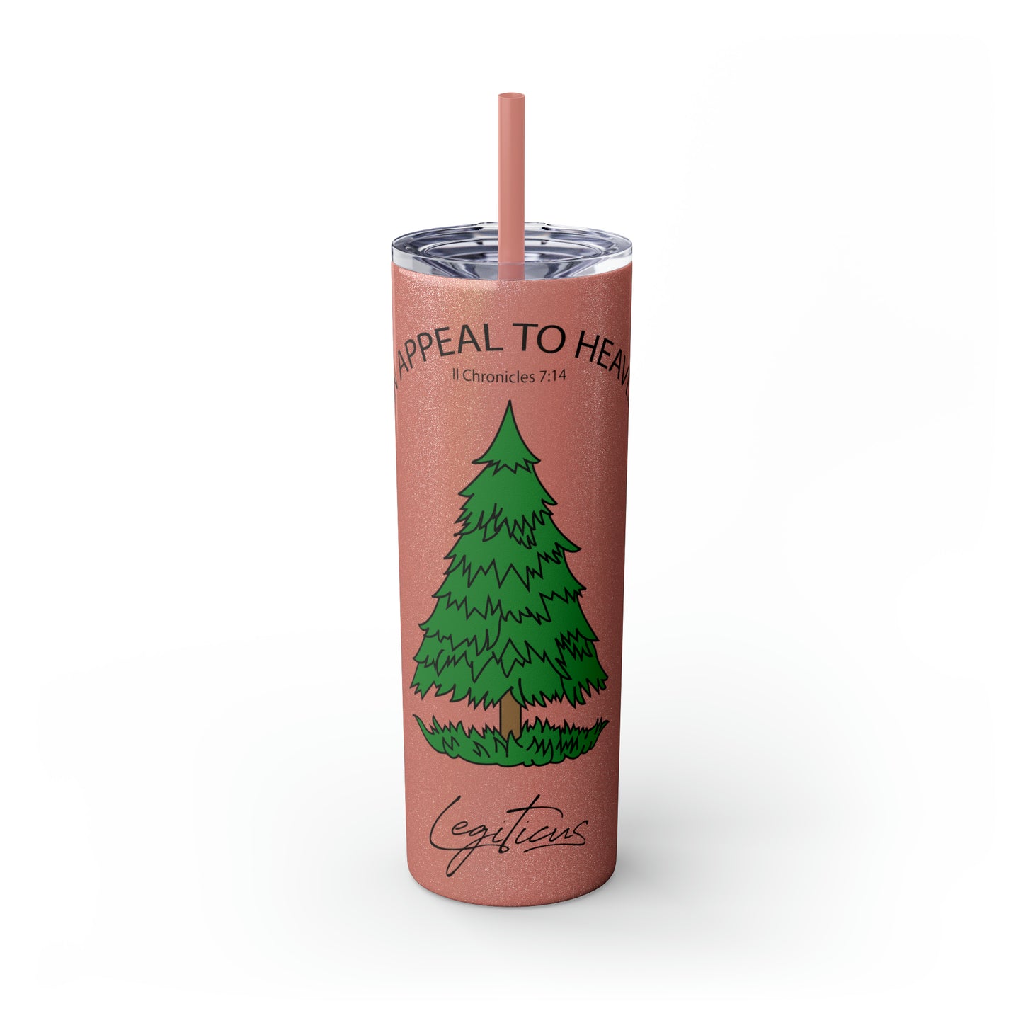 Appeal to Heaven Skinny Tumbler with Straw, 20oz